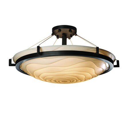 Justice Design Group PNA-9682-35-BMBO-MBLK 6 Light Porcelina
